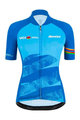 SANTINI Koszulka kolarska z krótkim rękawem - UCI WORLD LADY - jasnoniebieski