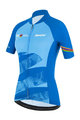 SANTINI Koszulka kolarska z krótkim rękawem - UCI WORLD LADY - jasnoniebieski