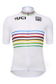 SANTINI Koszulka kolarska z krótkim rękawem - UCI WORLD CHAMPION - biały