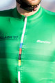 SANTINI Koszulka kolarska z krótkim rękawem - CROWN - zielony