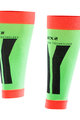 SIX2 Kolarskie ochraniacze do kolan - CALF - czerwony/zielony