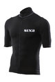SIX2 Koszulka kolarska z krótkim rękawem - BIKE3 CHROMO - czarny