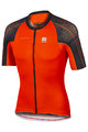 SPORTFUL Koszulka kolarska z krótkim rękawem - BODYFIT SPEEDSKIN - pomarańczowy/czarny