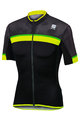 SPORTFUL Koszulka kolarska z krótkim rękawem - PISTA - żółty/czarny