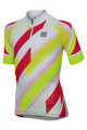SPORTFUL Koszulka kolarska z krótkim rękawem - VOLT KIDS - czerwony/biały/żółty
