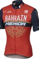 SPORTFUL Koszulka kolarska z krótkim rękawem - BAHRAIN MERIDA 2017 - czerwony/czarny