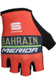 SPORTFUL Kolarskie rękawiczki z krótkimi palcami - BAHRAIN MERIDA 2018 - czerwony/czarny/niebieski