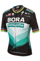 SPORTFUL Koszulka kolarska z krótkim rękawem - BORA HANSGROHE 2020 - czarny/zielony/kolorowy