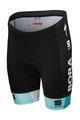 SPORTFUL Krótkie spodnie kolarskie bez szelek - BORA 2019 KIDS - zielony/czarny
