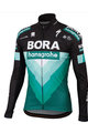 SPORTFUL Kolarska ocieplana kurtka - BORA 2019 PARTIAL - czarny/zielony