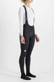SPORTFUL Długie spodnie kolarskie z szelkami - CLASSIC W LADY - czarny