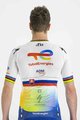 SPORTFUL Koszulka kolarska z krótkim rękawem - TOTAL ENERGIES 2022 - biały/żółty/niebieski/pomarańczowy