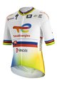 SPORTFUL Koszulka kolarska z krótkim rękawem - TOTAL ENERGIES 2022 - żółty/pomarańczowy/biały/niebieski