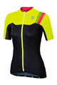 SPORTFUL Koszulka kolarska z krótkim rękawem - BODYFIT PRO LADY - czarny/żółty