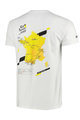 TDF Kolarska koszulka z krótkim rękawem - TDF ROUTE - biały