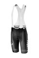 CASTELLI Krótkie spodnie kolarskie z szelkami - TEAM SKY 2019 - czarny/biały