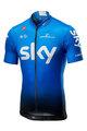 CASTELLI Koszulka kolarska z krótkim rękawem - TEAM SKY FAN 2019 - biały/czarny/jasnoniebieski
