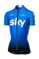 CASTELLI Koszulka kolarska z krótkim rękawem - TEAM SKY FAN 2019 - jasnoniebieski/biały/czarny