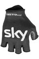 CASTELLI Kolarskie rękawiczki z krótkimi palcami - TEAM SKY 2019 - niebieski/czarny