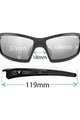 TIFOSI Okulary kolarskie - CAMROCK POLARIZED - czarny