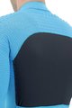 UYN Zimowa koszulka kolarska z długim rękawem - AIRWING WINTER - czarny/turkusowy