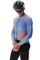 UYN Zimowa koszulka kolarska z długim rękawem - SPECTRE WINTER - niebieski/pomarańczowy/czarny