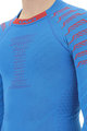 UYN Kolarska koszulka z długim rękawem - RESILYON  - niebieski/czerwony