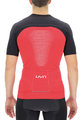 UYN Koszulka kolarska z krótkim rękawem - BIKING GRANFONDO - czarny/czerwony