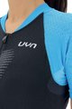 UYN Koszulka kolarska z krótkim rękawem - GRANFONDO LADY - niebieski/czarny