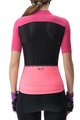 UYN Koszulka kolarska z krótkim rękawem - LIGHTSPEED LADY - różowy/czarny