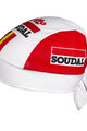 Bandana kolarska - LOTTO SOUDAL 2019 - biały/czerwony