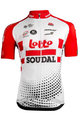 Koszulka kolarska z krótkim rękawem - LOTTO SOUDAL 2019 - czerwony/biały