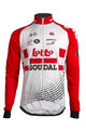 Kolarska ocieplana kurtka - LOTTO SOUDAL 2019 - czerwony/biały