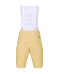 HOLOKOLO Krótka koszulka kolarska i spodenki - ELEVATE - beżowy/żółty