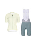RIVANELLE Krótka koszulka kolarska i spodenki - ELEVATE - zielony/kość słoniowa