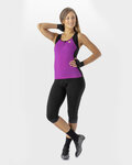 ALÉ Koszulka kolarska bez rękawów - SOLID COLOR BLOCK - fioletowy