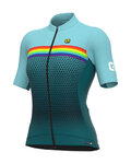 ALÉ Koszulka kolarska z krótkim rękawem - PR-S BRIDGE - zielony