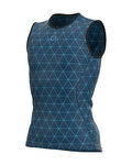 ALÉ Kolarski bezrękawnik - QUARK LESS - niebieski