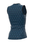 ALÉ Kolarski bezrękawnik - QUARK LESS - niebieski