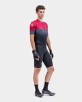 ALÉ Koszulka kolarska z krótkim rękawem - PR-S GRADIENT - czerwony/szary