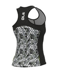 ALÉ Koszulka kolarska bez rękawów - SOLID CANDY LADY - czarny