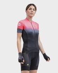 ALÉ Koszulka kolarska z krótkim rękawem - PR-S GRADIENT LADY - pomarańczowy