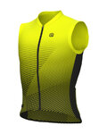 ALÉ Koszulka kolarska bez rękawów - MODULAR PR-E - żółty
