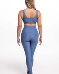 ATHLEEYA legginsy - ESSENTIAL MATTE - niebieski