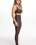 ATHLEEYA legginsy - ESSENTIAL MATTE - brązowy