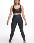 ATHLEEYA legginsy - ESSENTIAL SHINE - czarny