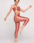ATHLEEYA legginsy - DANCE SHINE - brązowy