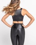 ATHLEEYA legginsy - COFFEE SHINE - czarny