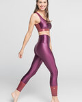 ATHLEEYA legginsy - COFFEE SHINE - fioletowy