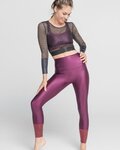 ATHLEEYA legginsy - COFFEE SHINE - fioletowy